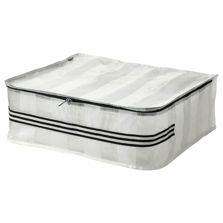 4x Ikea GORSNYGG Storage Organizer Box Case White/Transparent